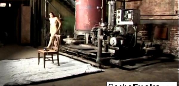  Sexy Sasha lives out her fantasies in the boiler room